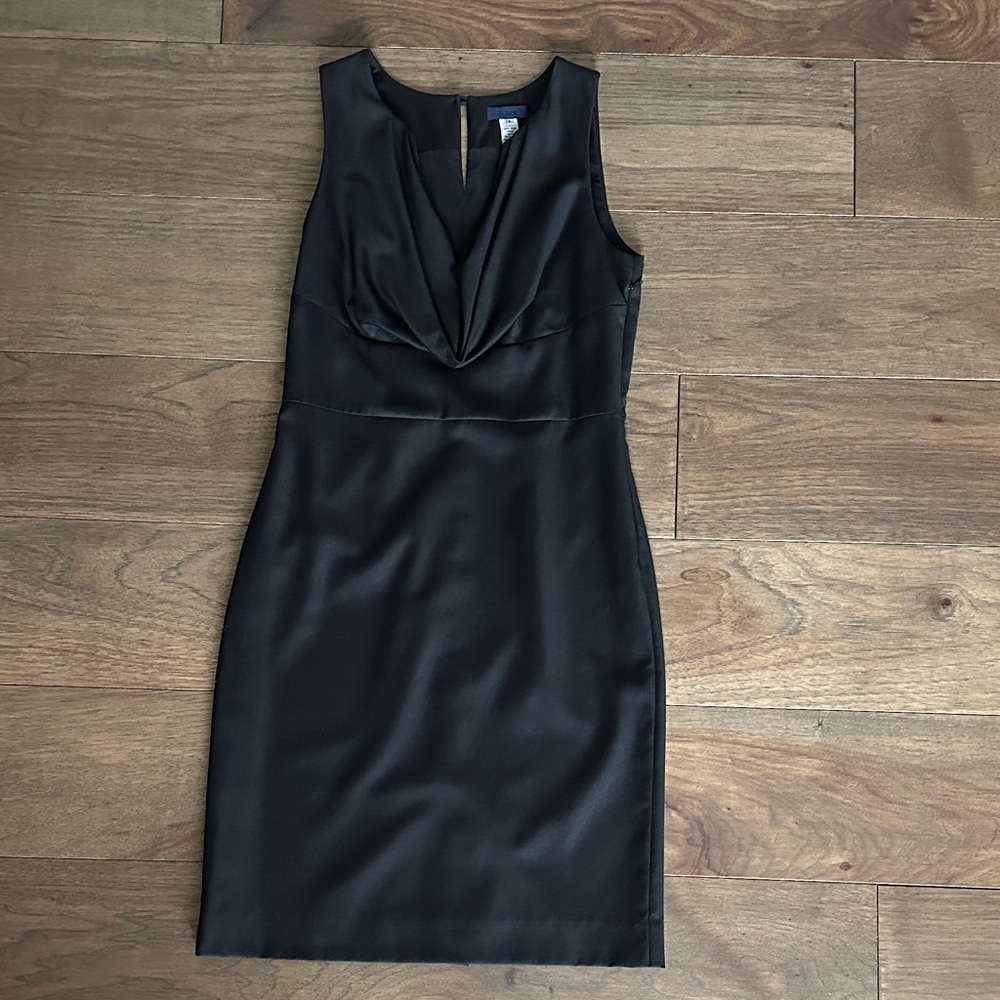 J.Crew Black Wool Sleeveless Midi Dress